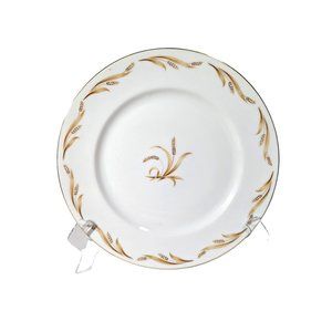 Vintage 1950's Abalone China Japan Golden Grain Dinner Plate Porcelain 10.50-in